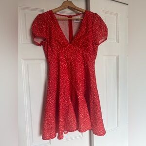 Princess Polly Red Floral Mini Dress